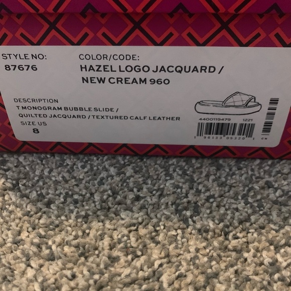 Tory Burch T Monogram Platform Bubble Slides Sz 8 - Picture 11 of 11